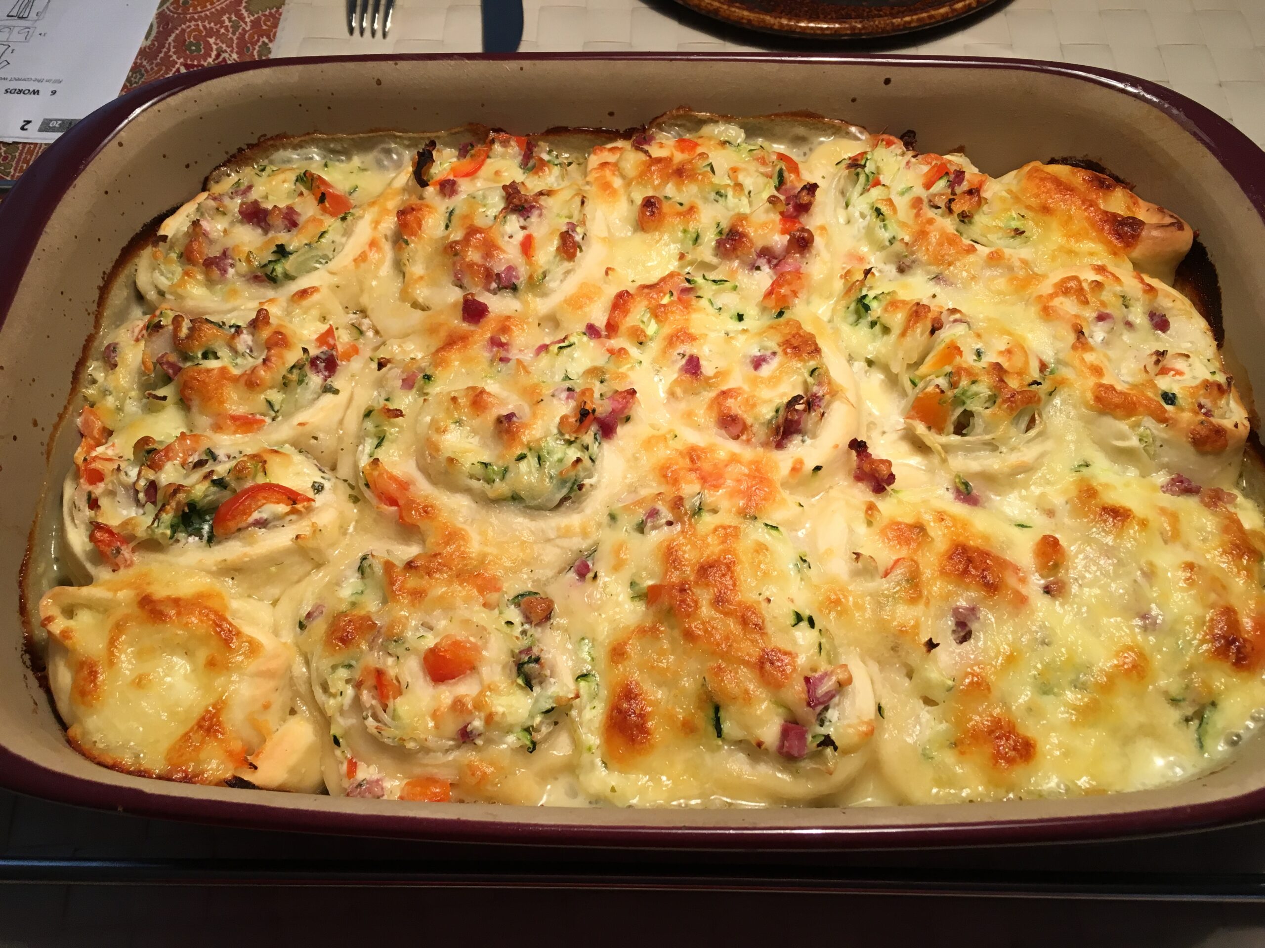 Flammkuchenschnecken Violas Kitchen