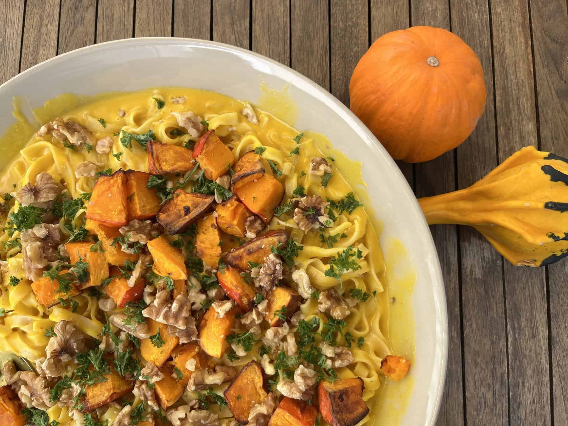 Pasta mit Kürbis Violas Kitchen