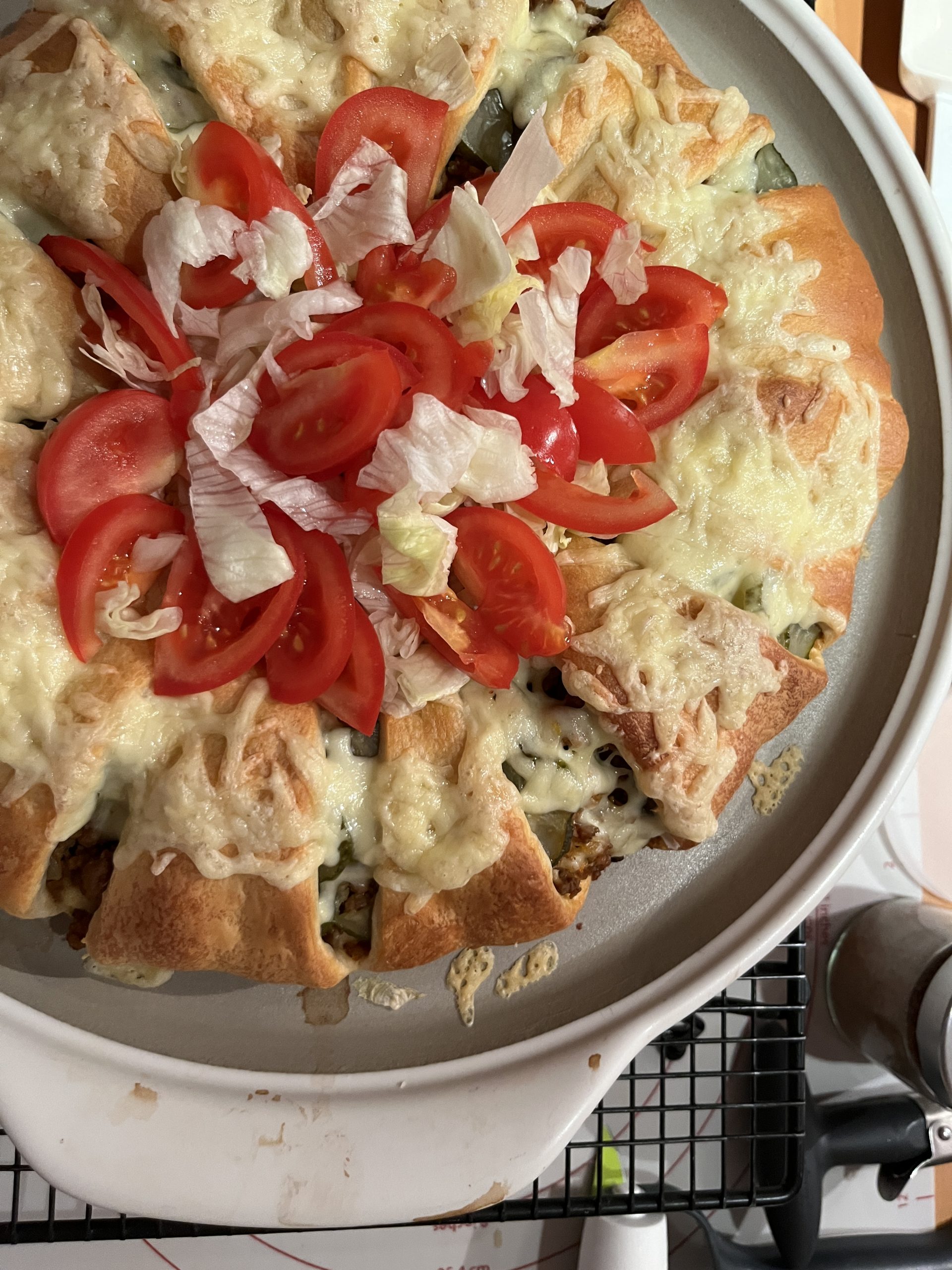 Cheeseburger Ring Violas Kitchen