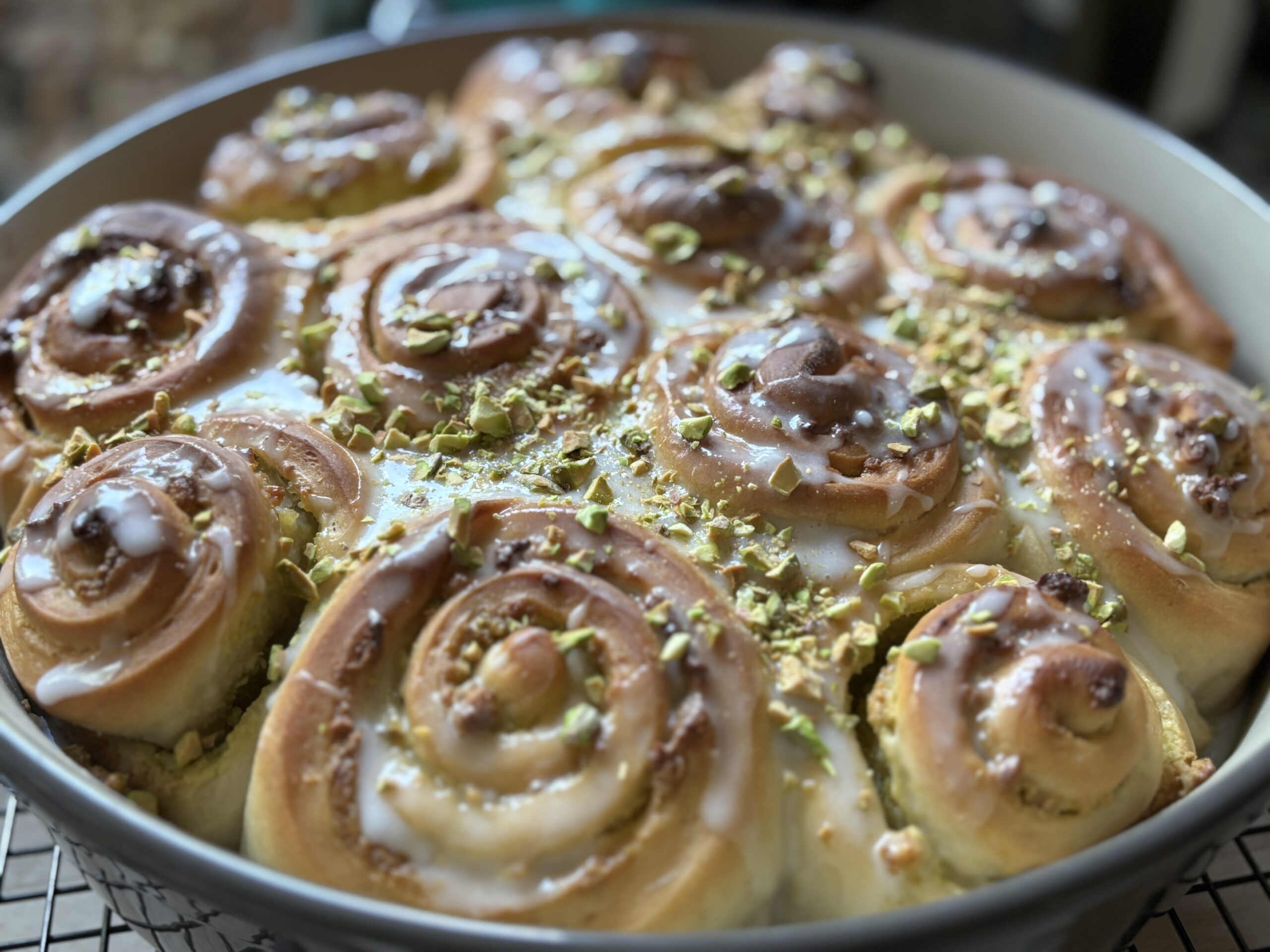 Pistazien-Marzipan-Schnecken